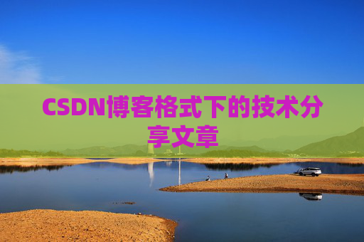CSDN博客格式下的技术分享文章